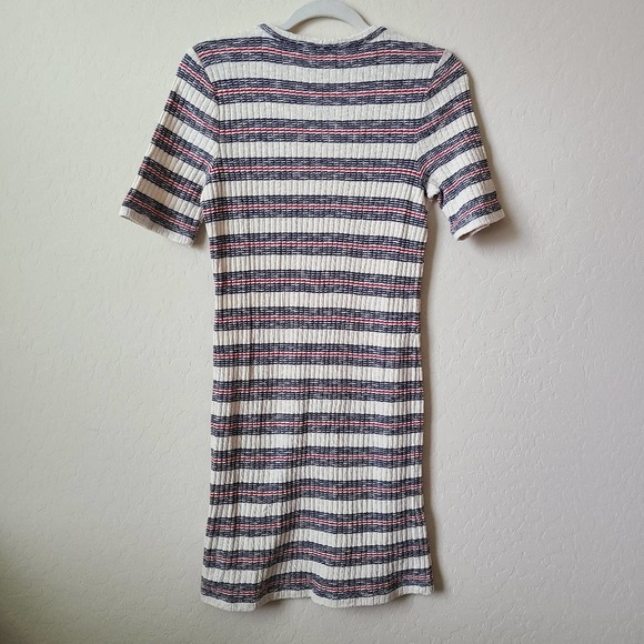 NWT Madewell Rib Knit Mini Dress in Lawton Stripe - Picture 4 of 6